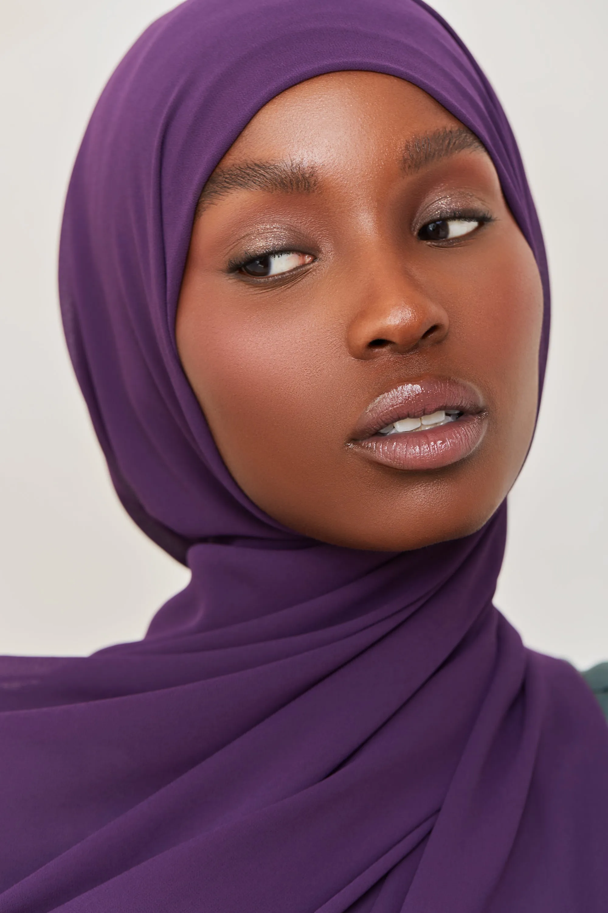 Essential Chiffon Hijab - Eggplant