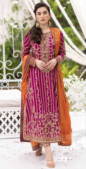 Farah Talib Aziz Chiffon Suit