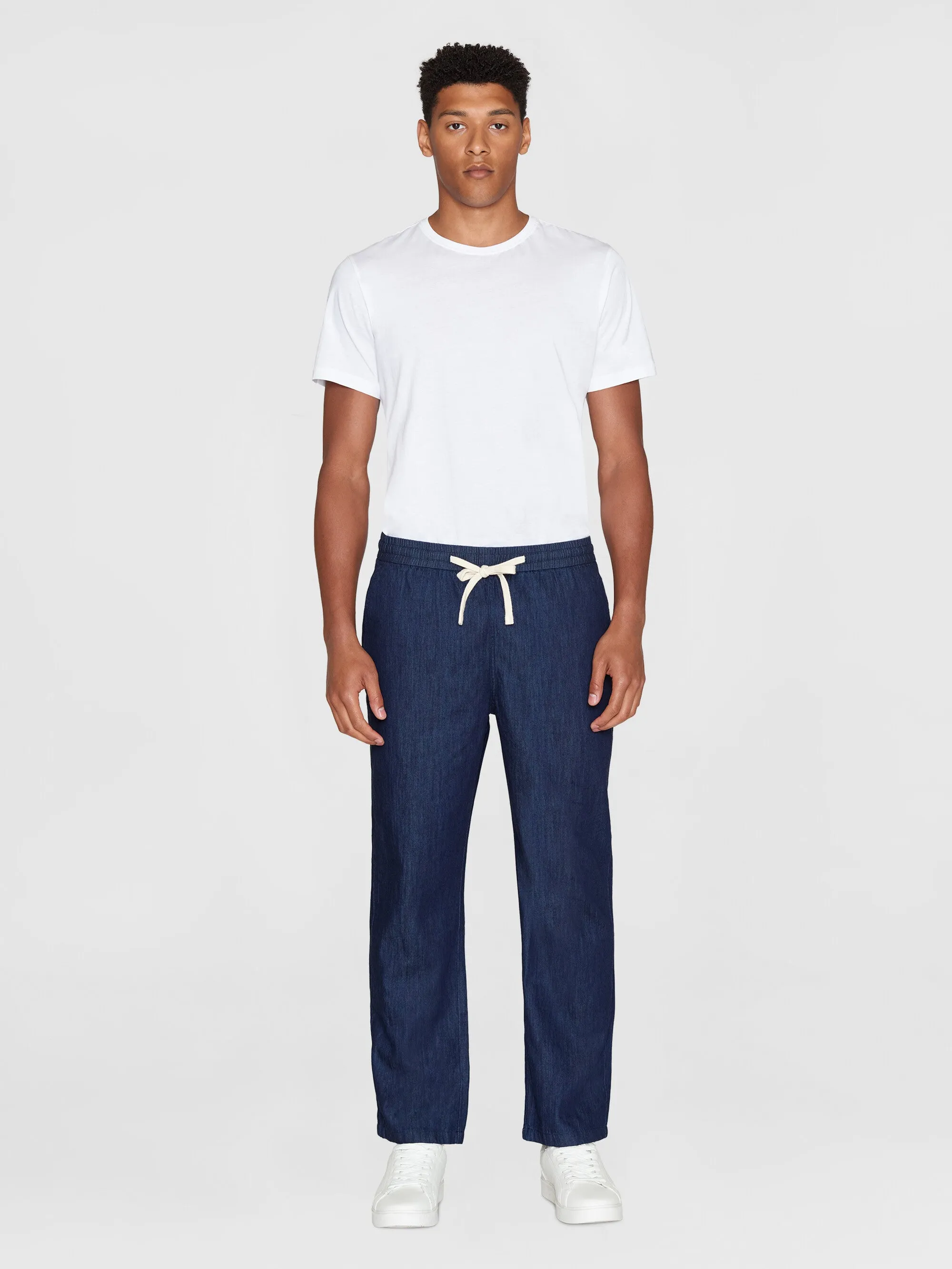 FIG loose denim classic indigo pants - GOTS/Vegan - Classic indigo