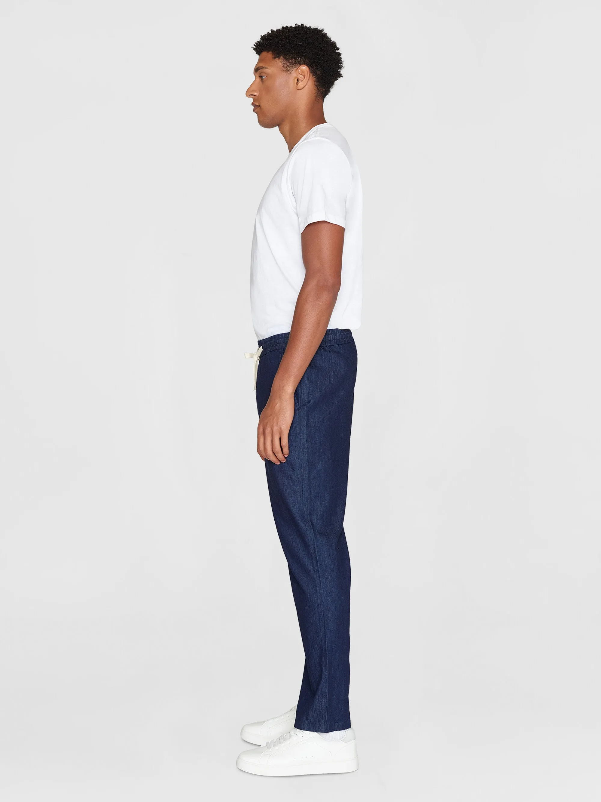 FIG loose denim classic indigo pants - GOTS/Vegan - Classic indigo