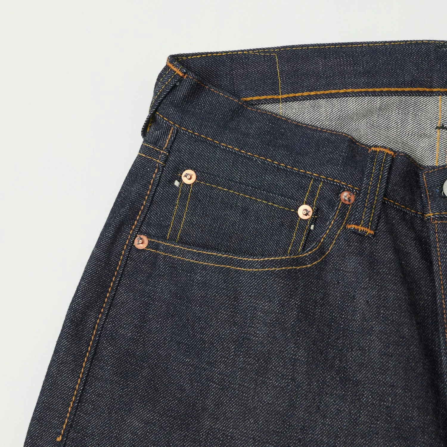 Full Count 0105 13.7oz 'Plain Pocket' Wide Straight Jean - Raw