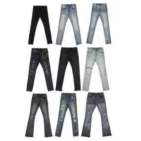 GFTD DENIM JEANS ASSORTED STYLES - GFTDJNS