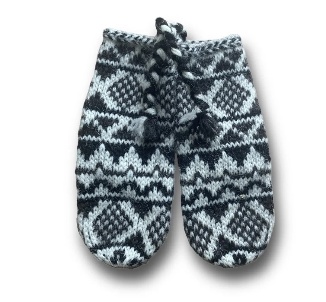 Goa Wool Mittens - Black