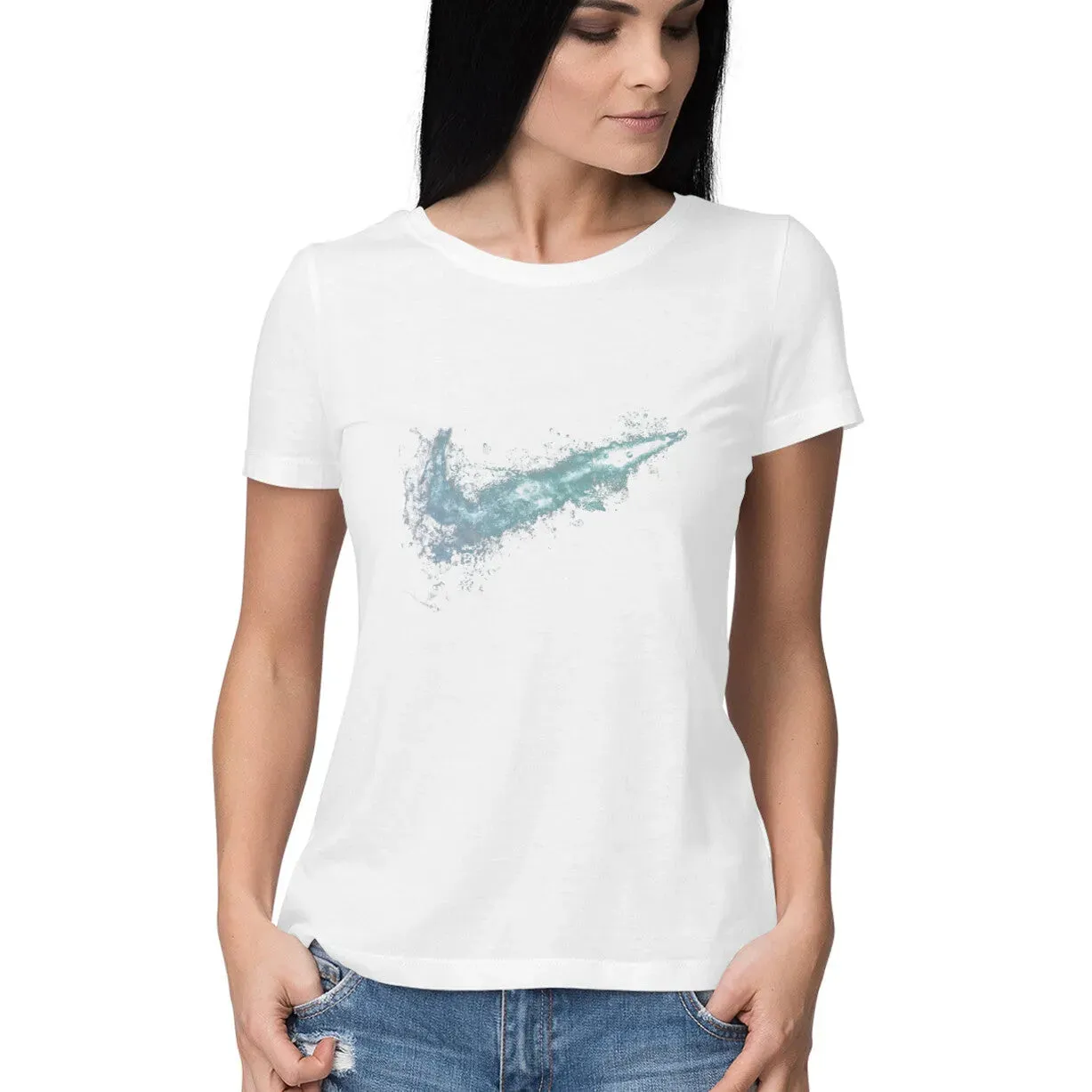 Graphy Half Sleeves Cotton T-shirt for Women