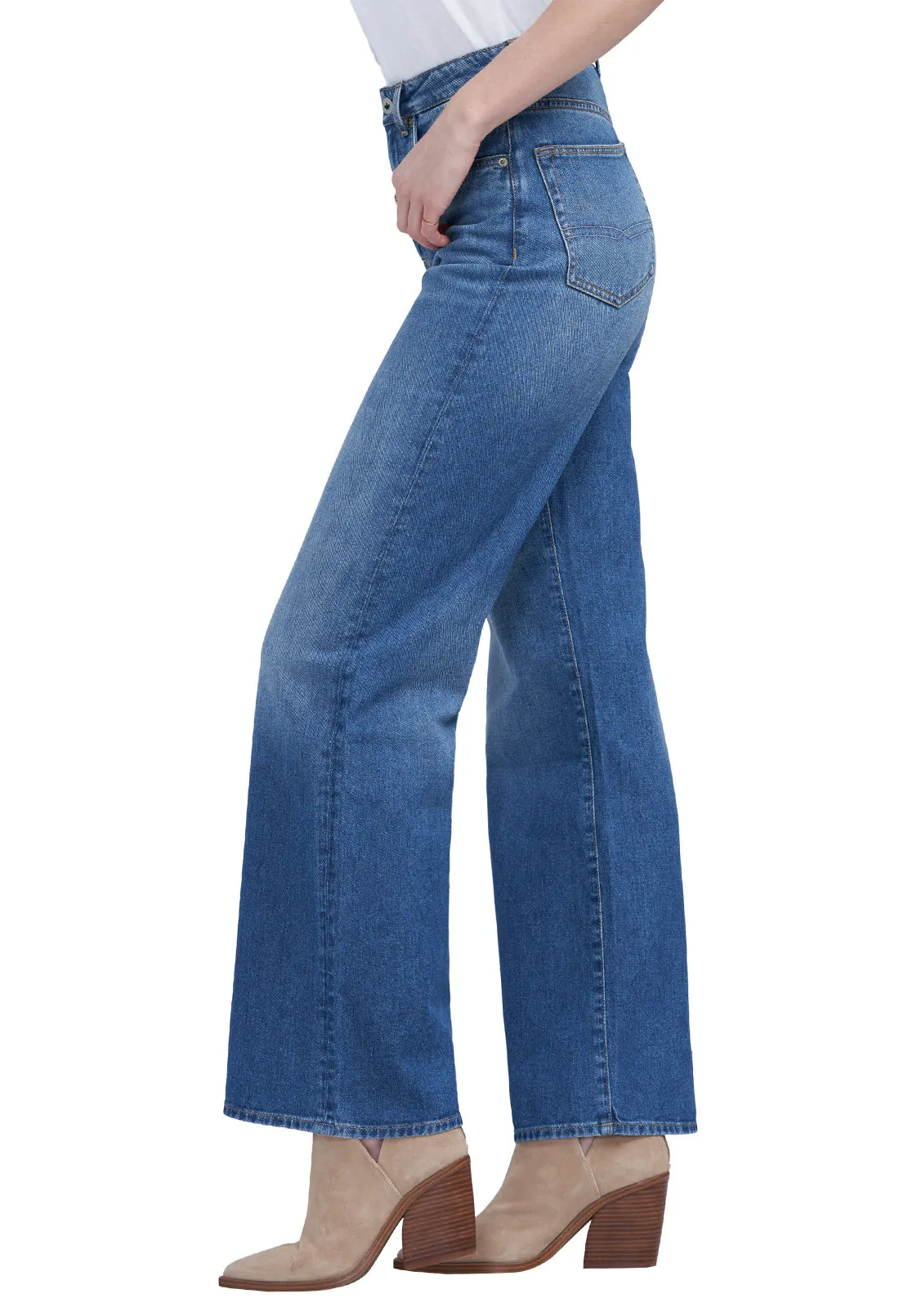 High Rise Wide Leg Addie Antique Jeans - BL15817