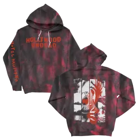 HK Evil Skull Pullover Hoodie (Black/Red Crystal Dye)