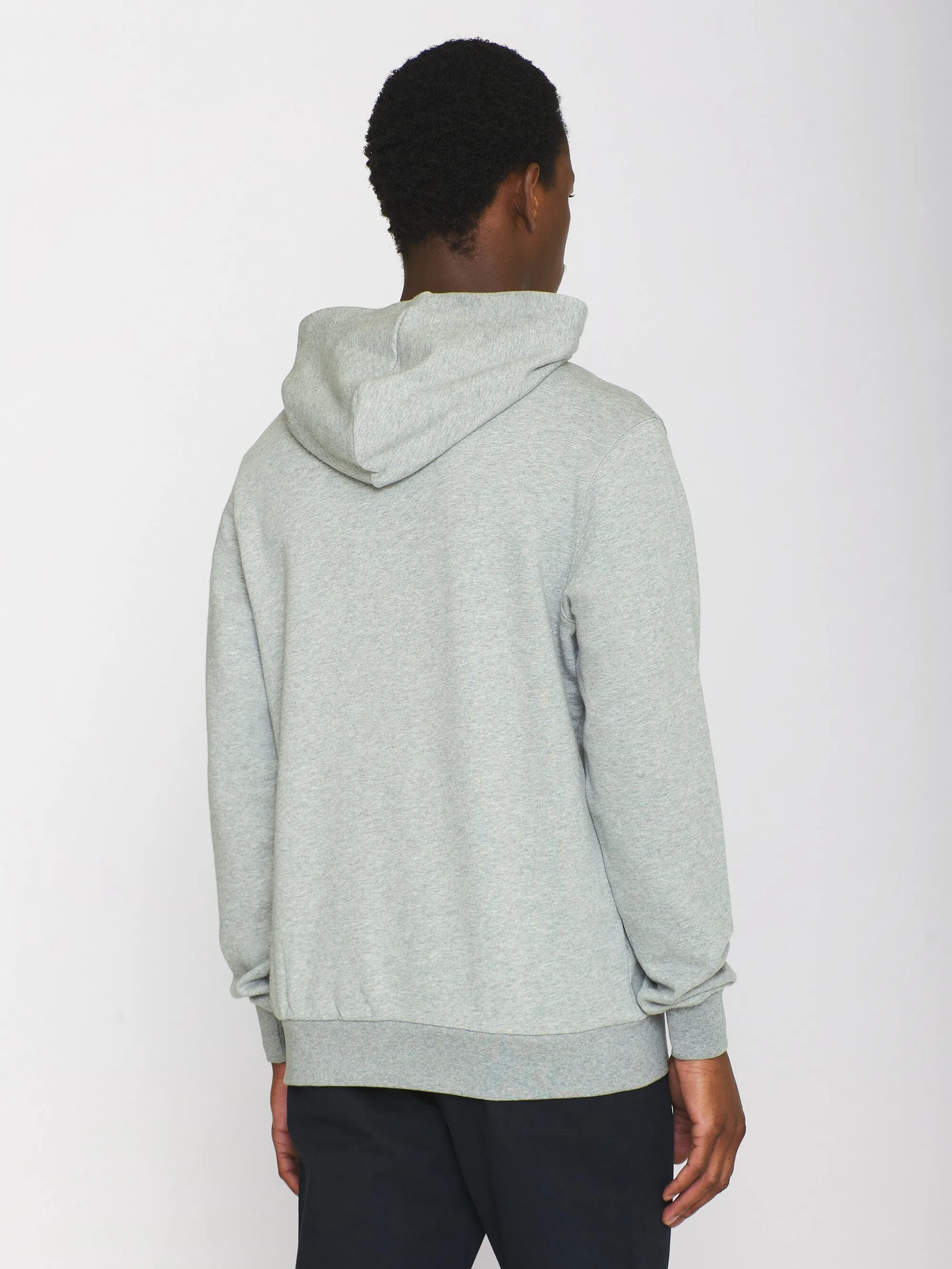 Hood basic badge sweat - Grey Melange