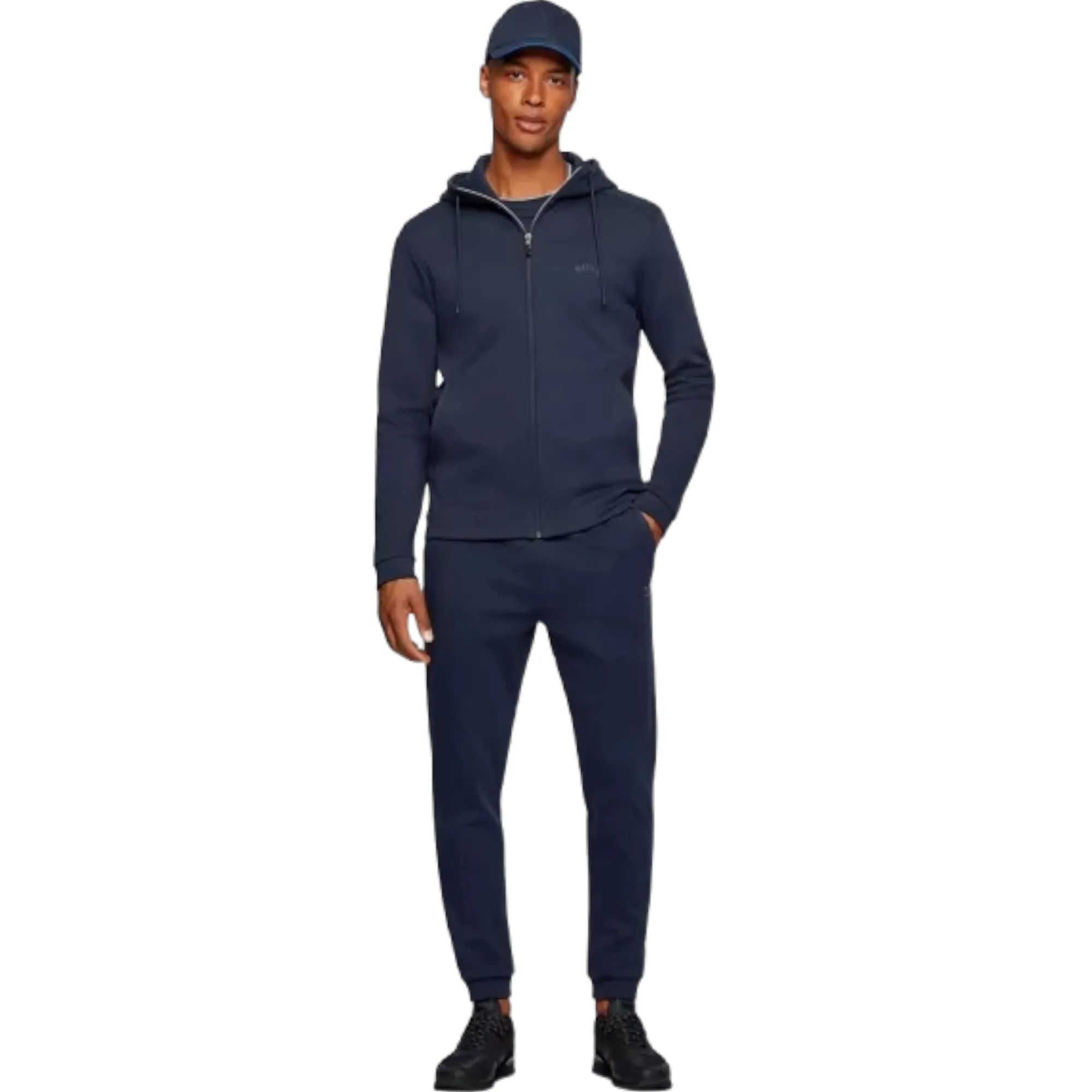 Hugo Boss Saggy Zipped Hoodie - Navy