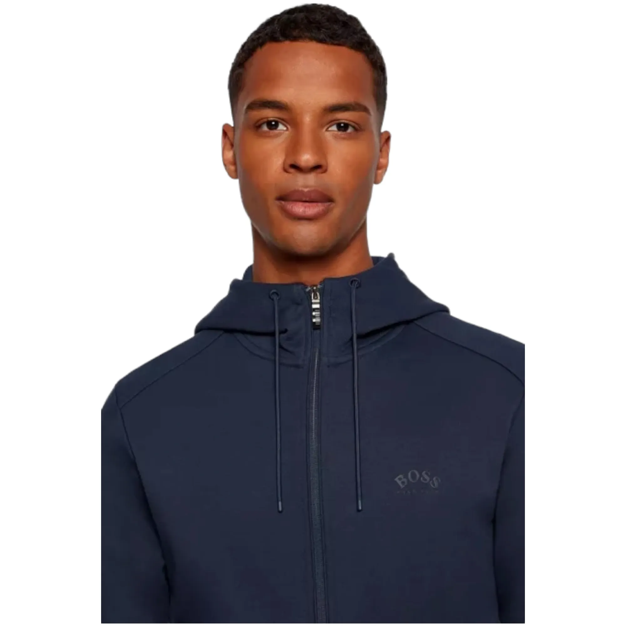 Hugo Boss Saggy Zipped Hoodie - Navy