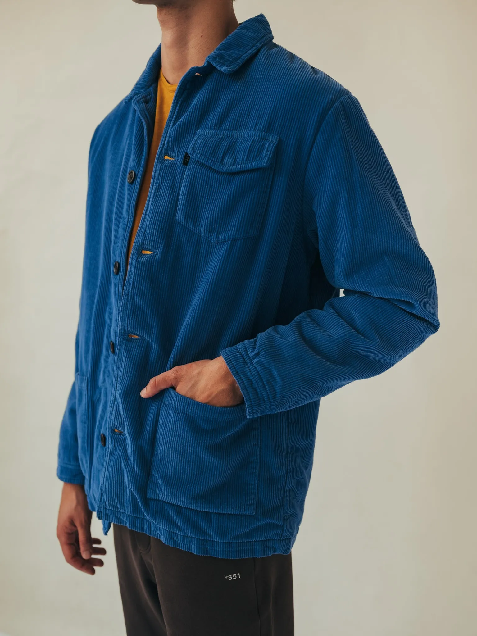 JACKET CORDUROY STEEL BLUE