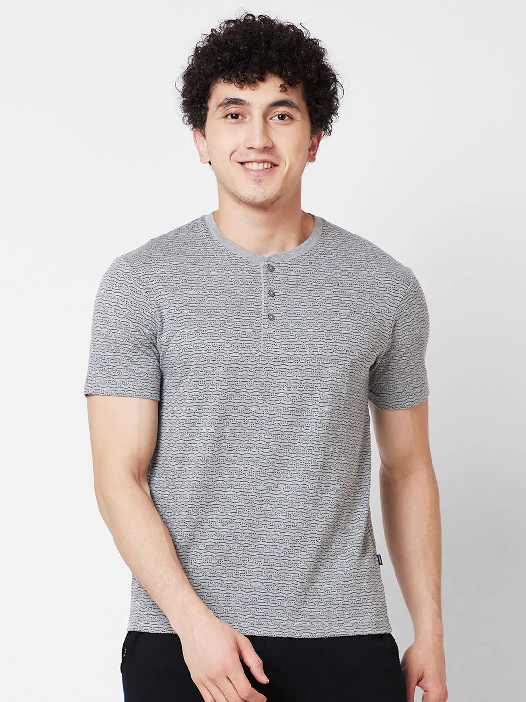 Jacquard Henley