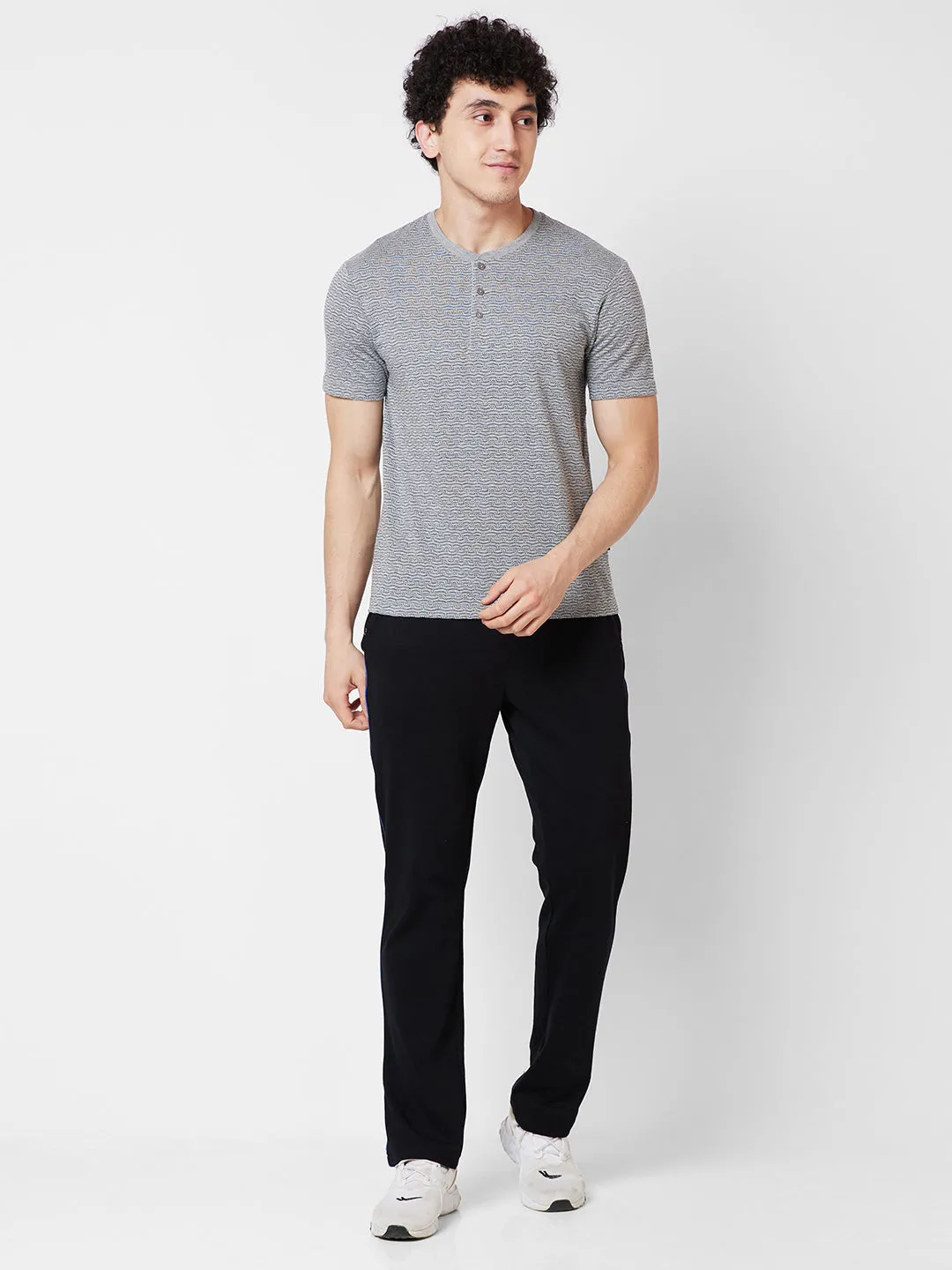 Jacquard Henley