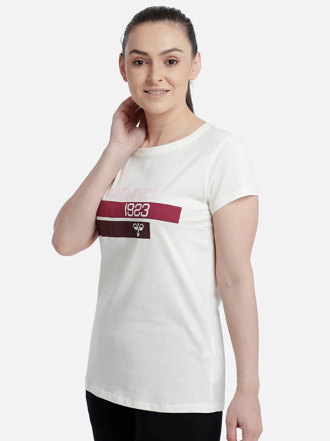 Jade Women Cotton White T-Shirt