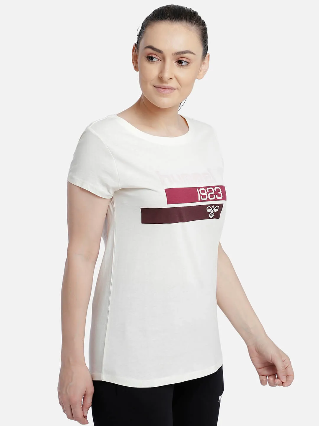 Jade Women Cotton White T-Shirt