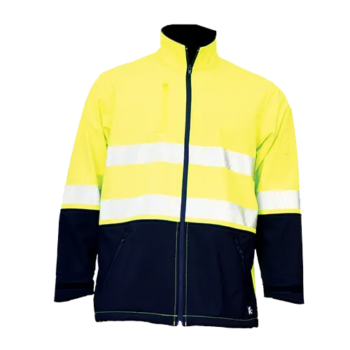 KM Workwear Soft Shell Jacket c/w 3M Segmented Tape M7131T