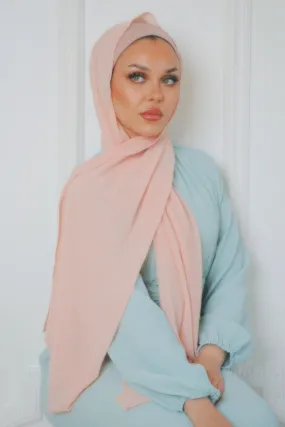 Laila Chiffon Hijab Set - Light Pink, Adorably Matching