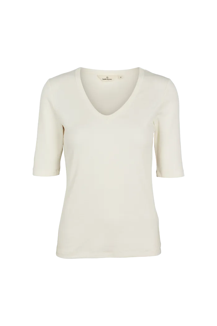 Ludmilla V-Neck - Whisper White