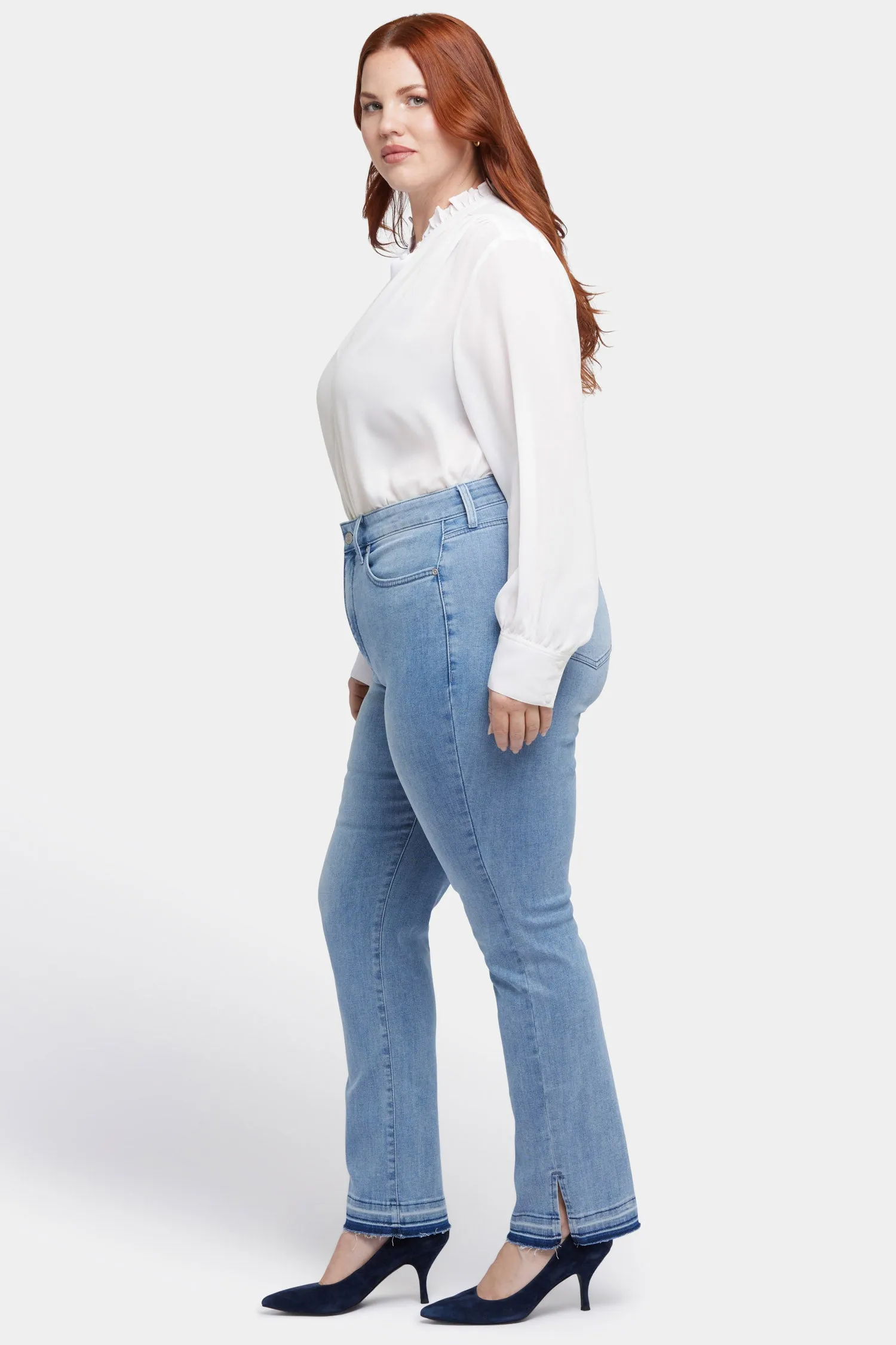 Marilyn Straight Jeans In Plus Size - Big Skies