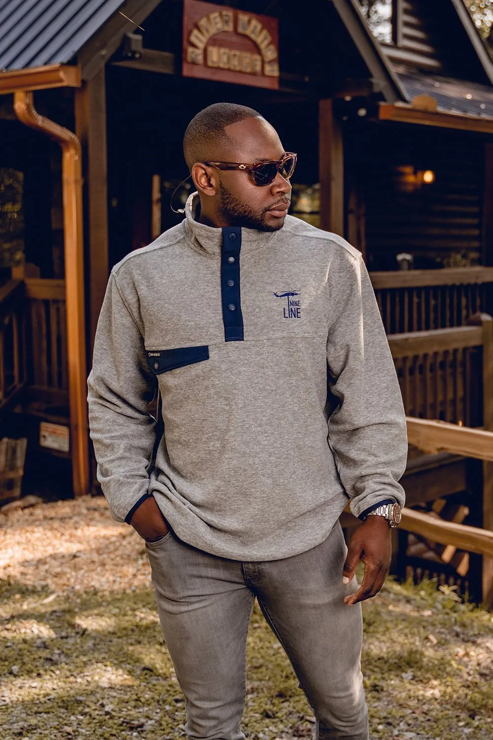 Men's 4 Button Fleece Pullover