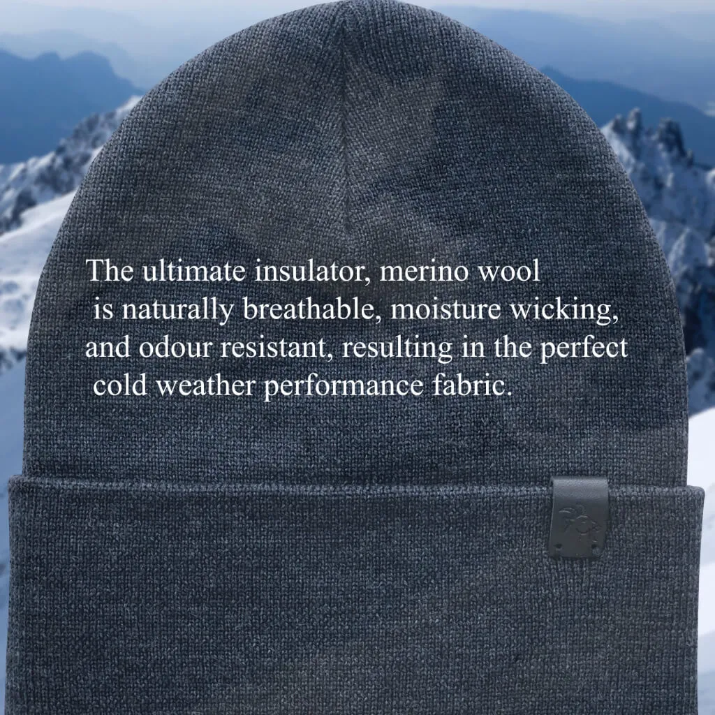 Merino Wool Cuffed Beanie