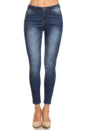 Mid-High Rise Ankle Skinny Enjeans - Med