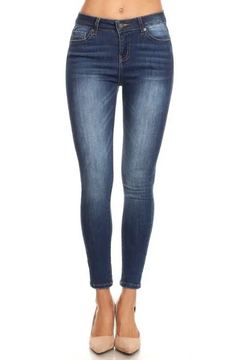 Mid-High Rise Ankle Skinny Enjeans - Med