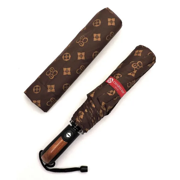 MONOGRAM PRINTED AUTO UMBRELLA