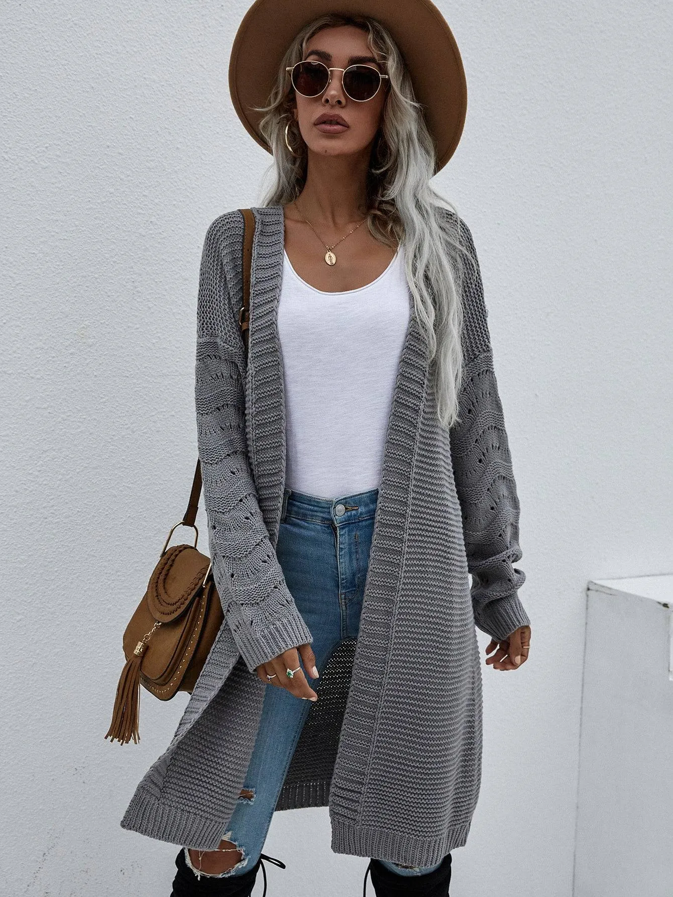 Open Front Duster Cardigan