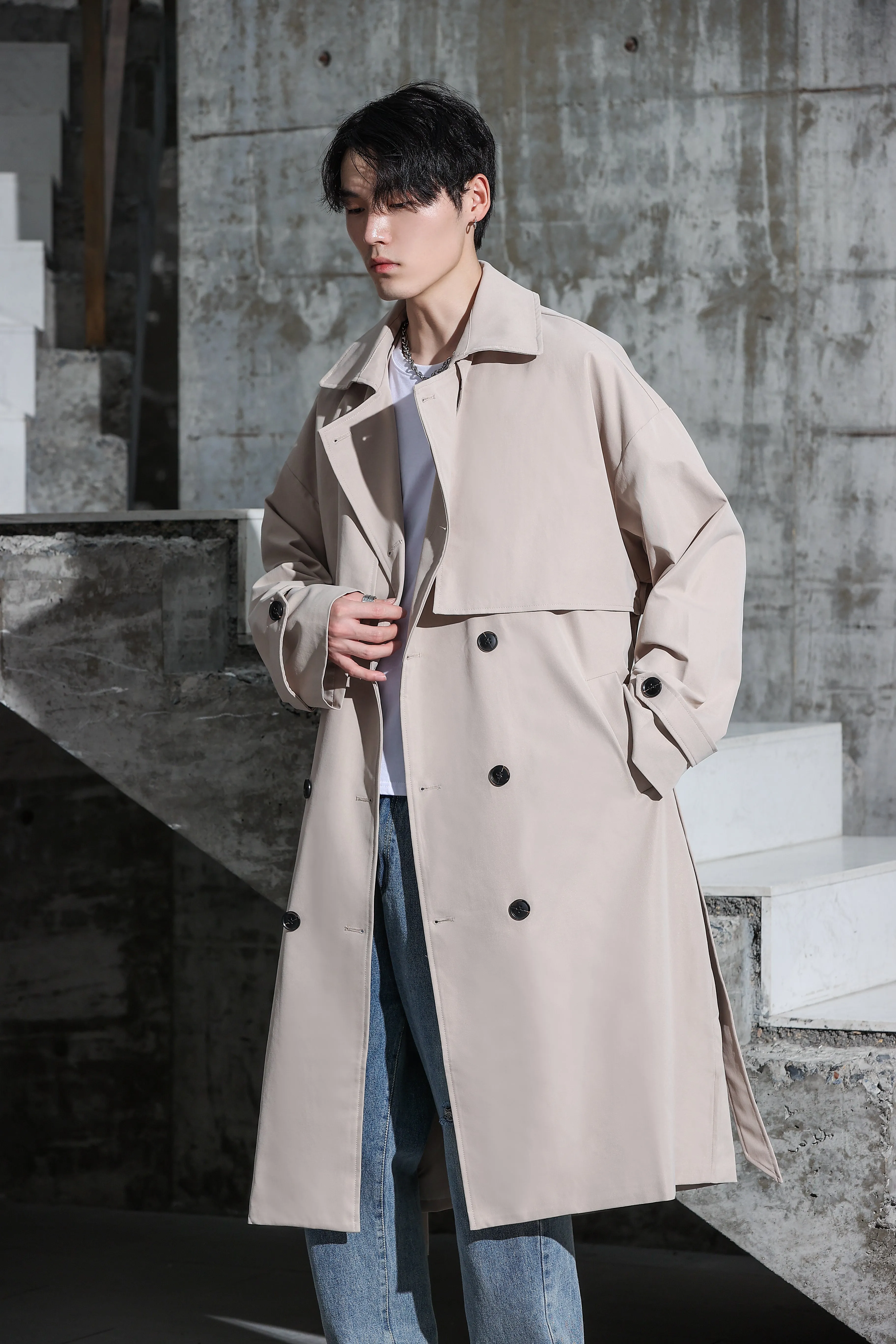 Oversized Long Trench Coat