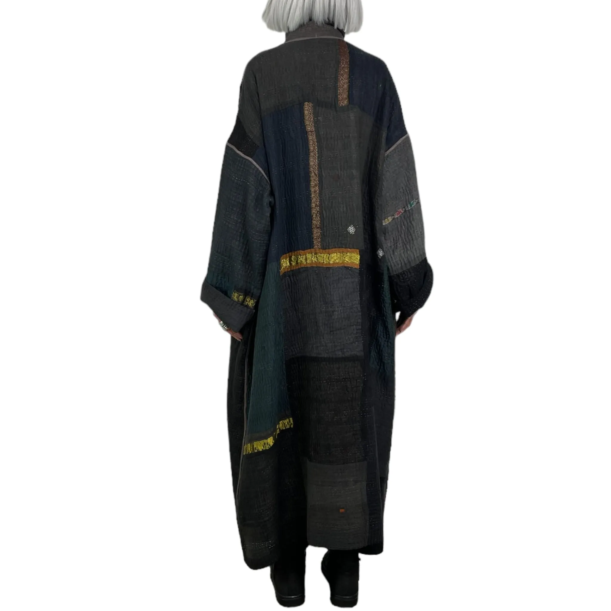 OVERSIZED PATCHWORK COAT