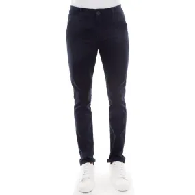 PANTALÓN DE GABARDINA SKINNY CHINO MARINO PARA HOMBRE