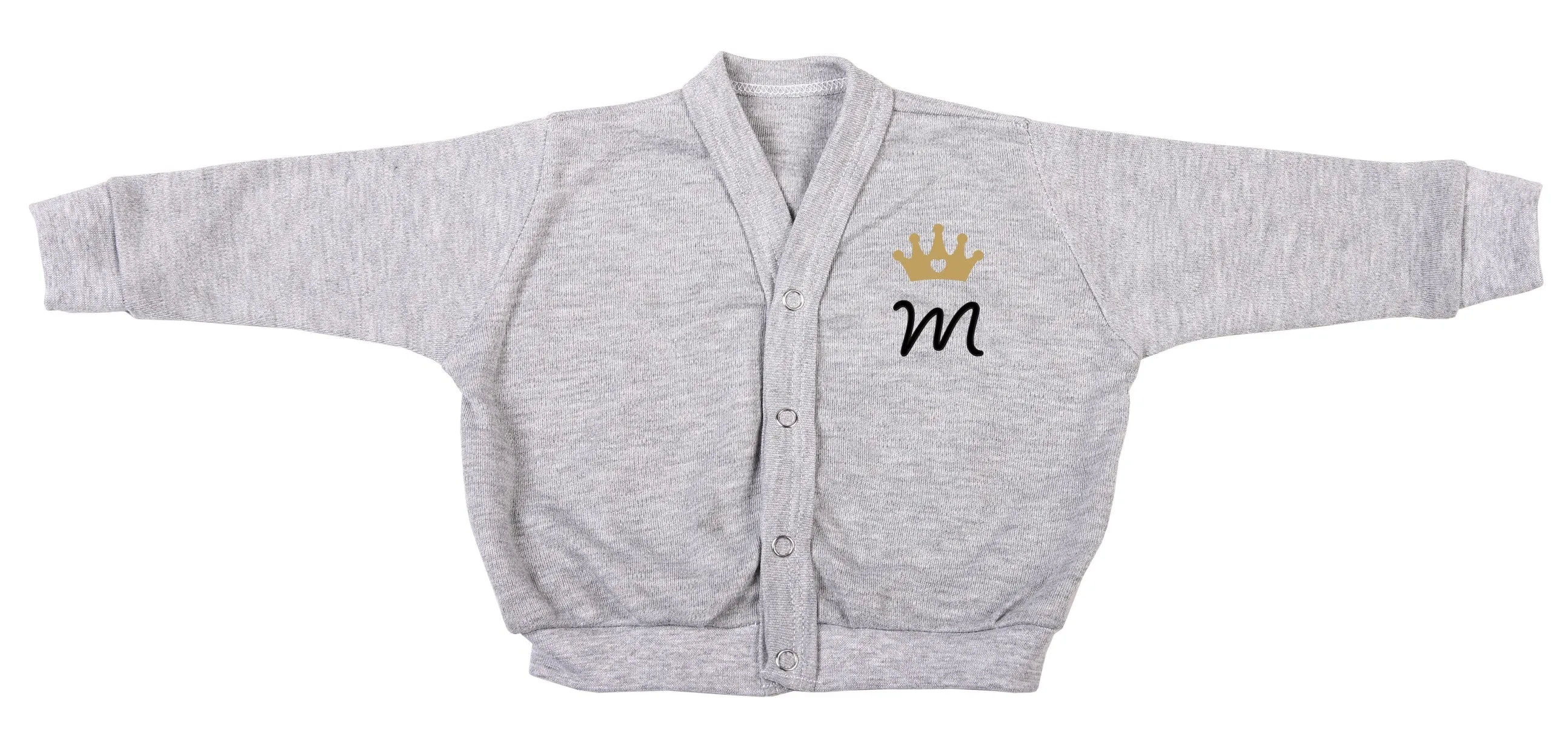 Personalised Initial Crown Cardigan