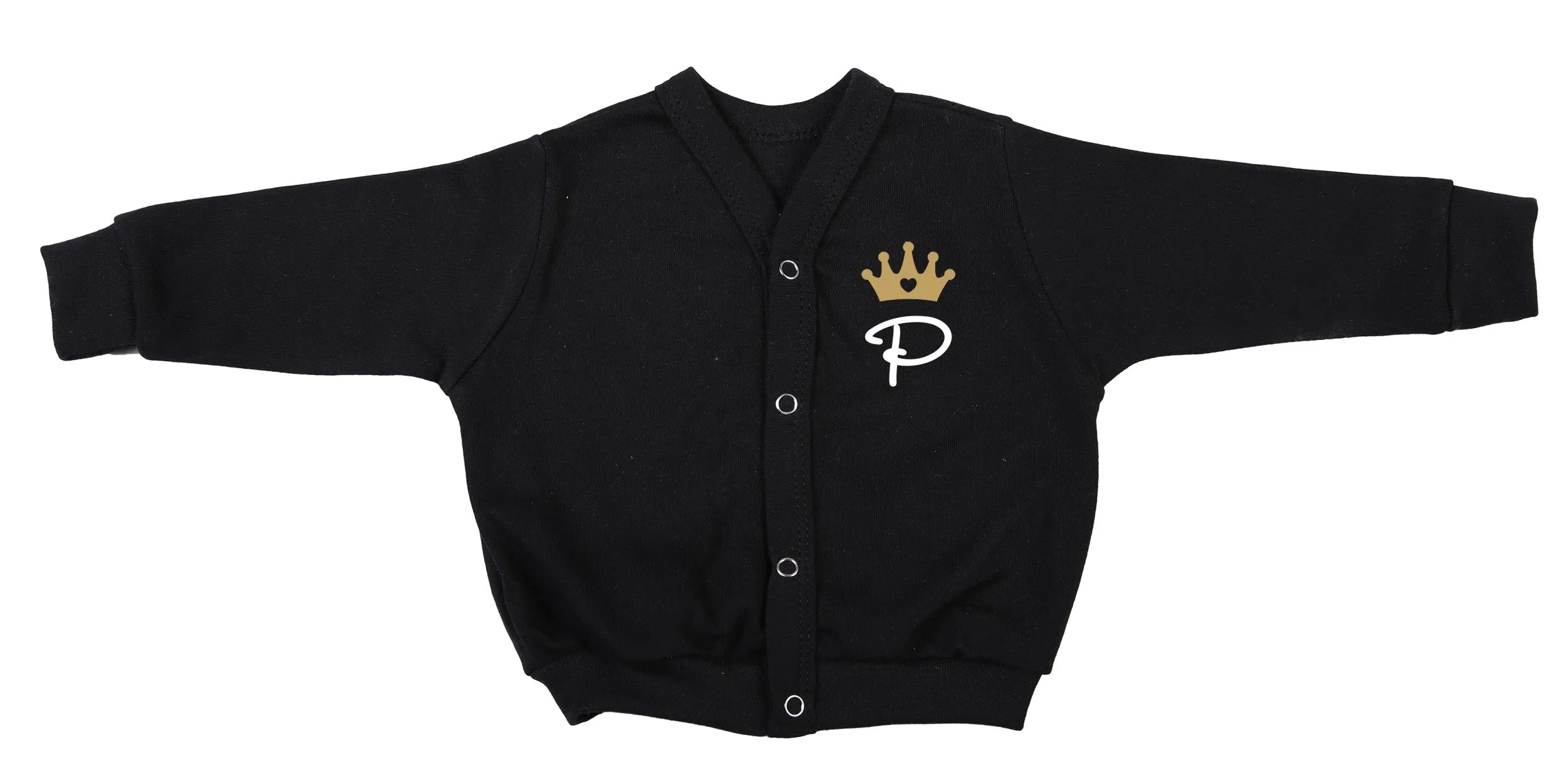 Personalised Initial Crown Cardigan