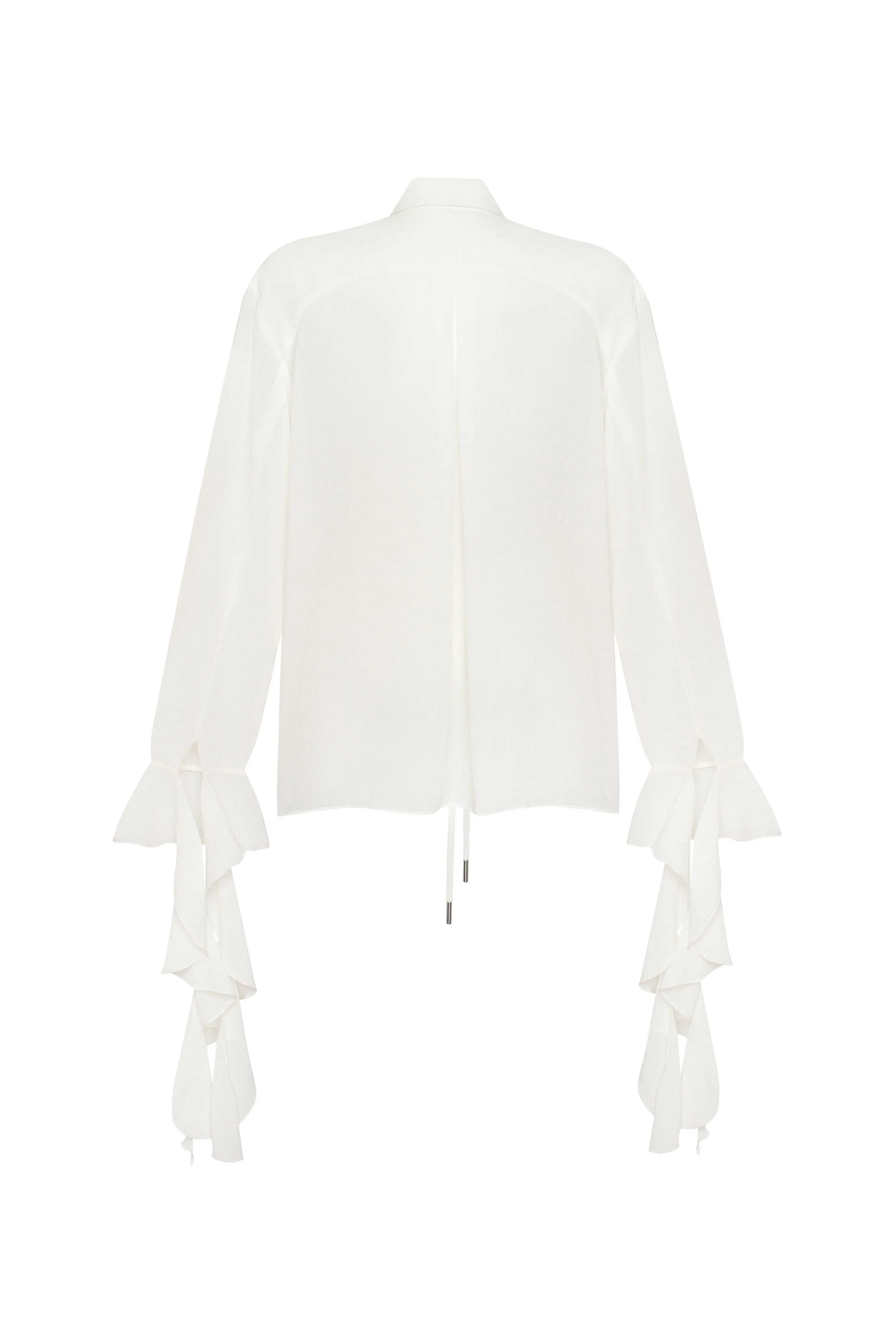 Ruffled blouse in white, Xo Xo