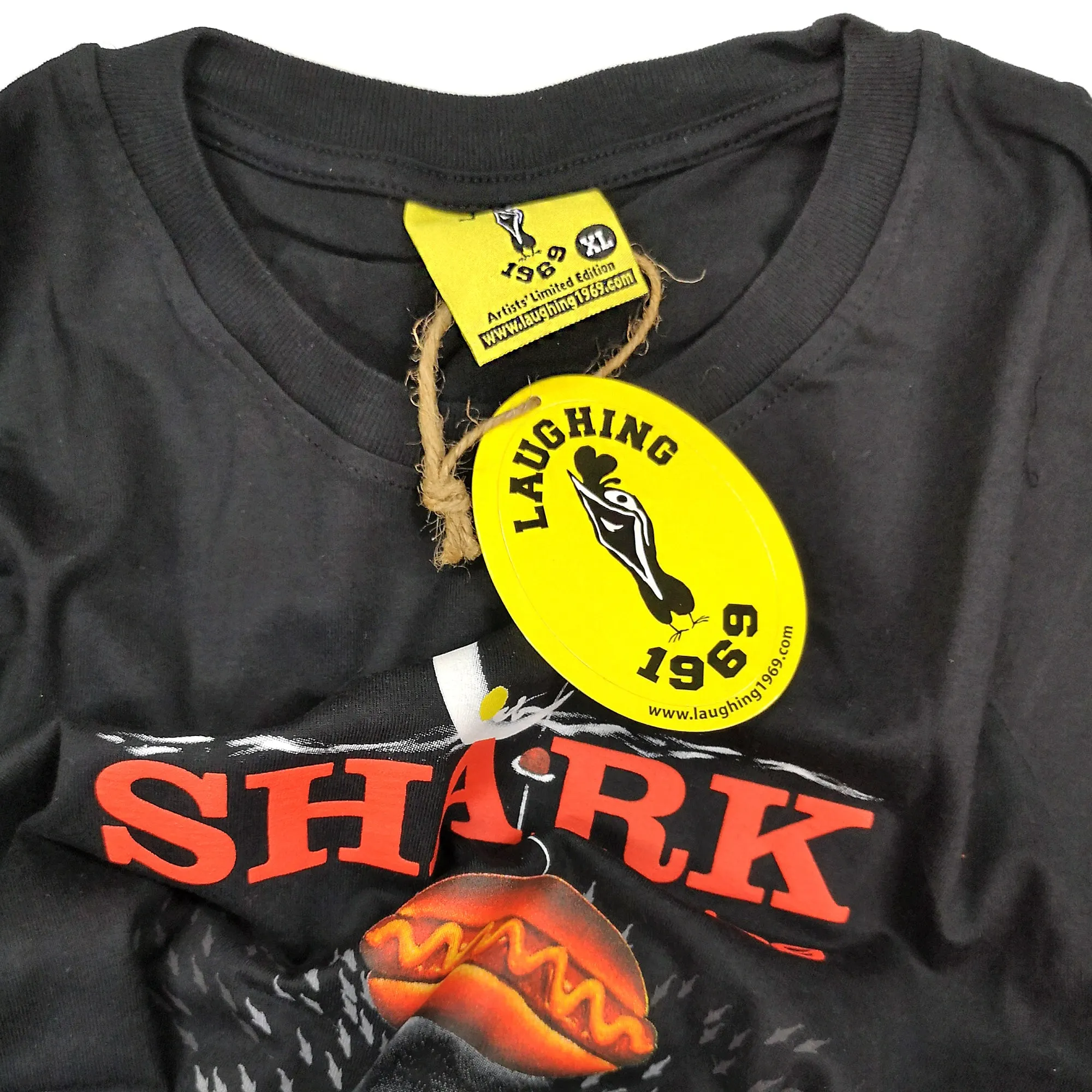 Shark Loves Dog Unisex Tee (Black)