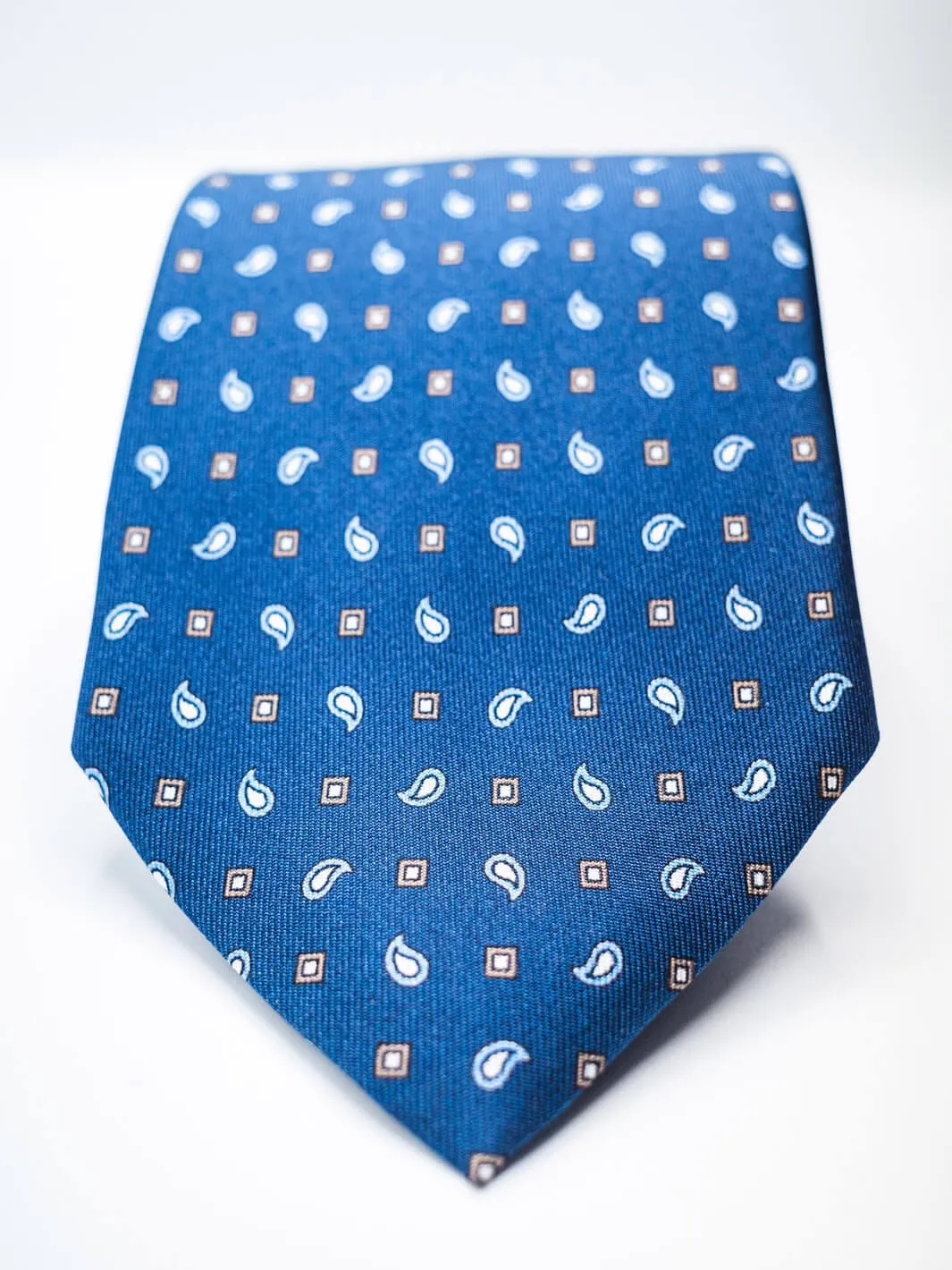 Silk Paisley Tie - Blue