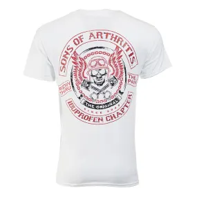 Skull & Pistons Biker T-Shirt White