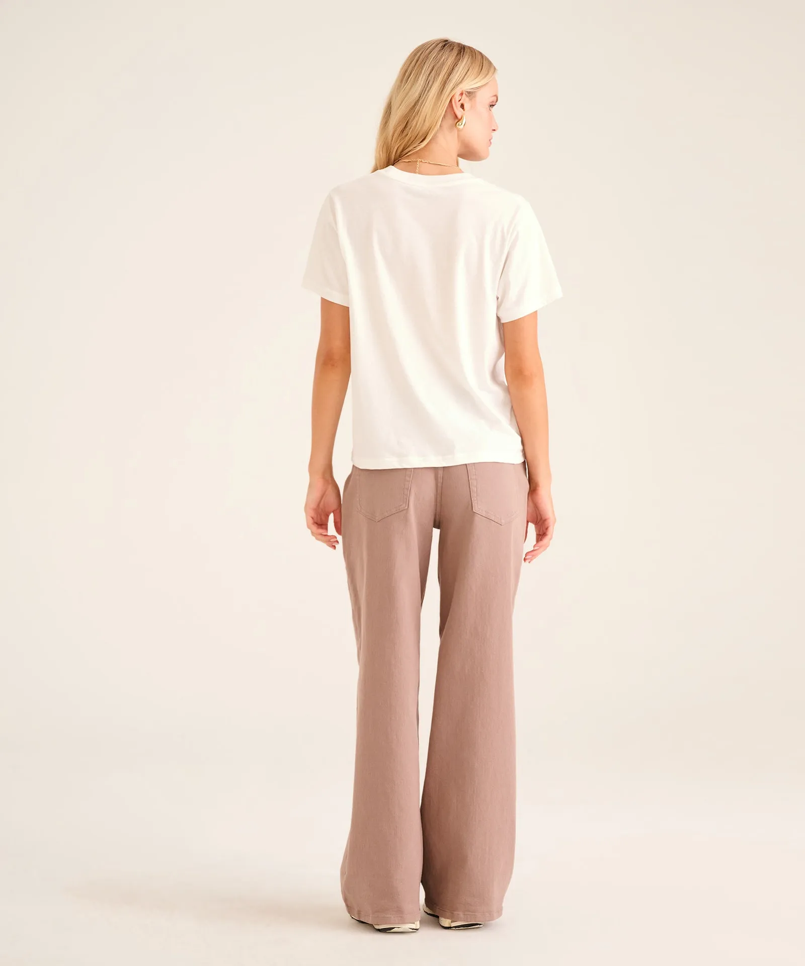 Soft Denim Wide Leg Pant