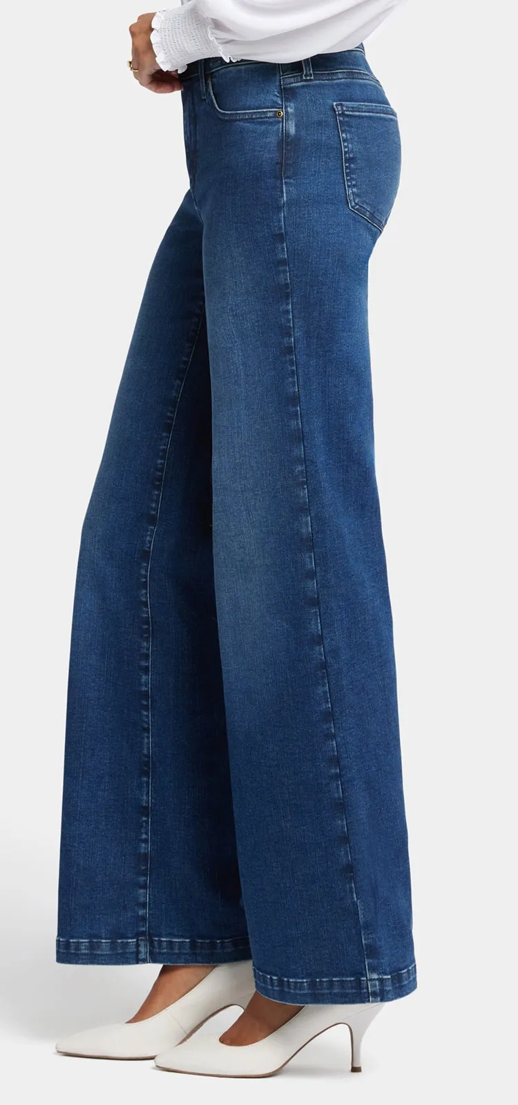 Teresa Wide Leg Jeans Medium Indigo Premium Denim (Tall) | Cooper