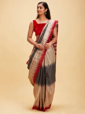 Tussar silk with sambalpuri pallu