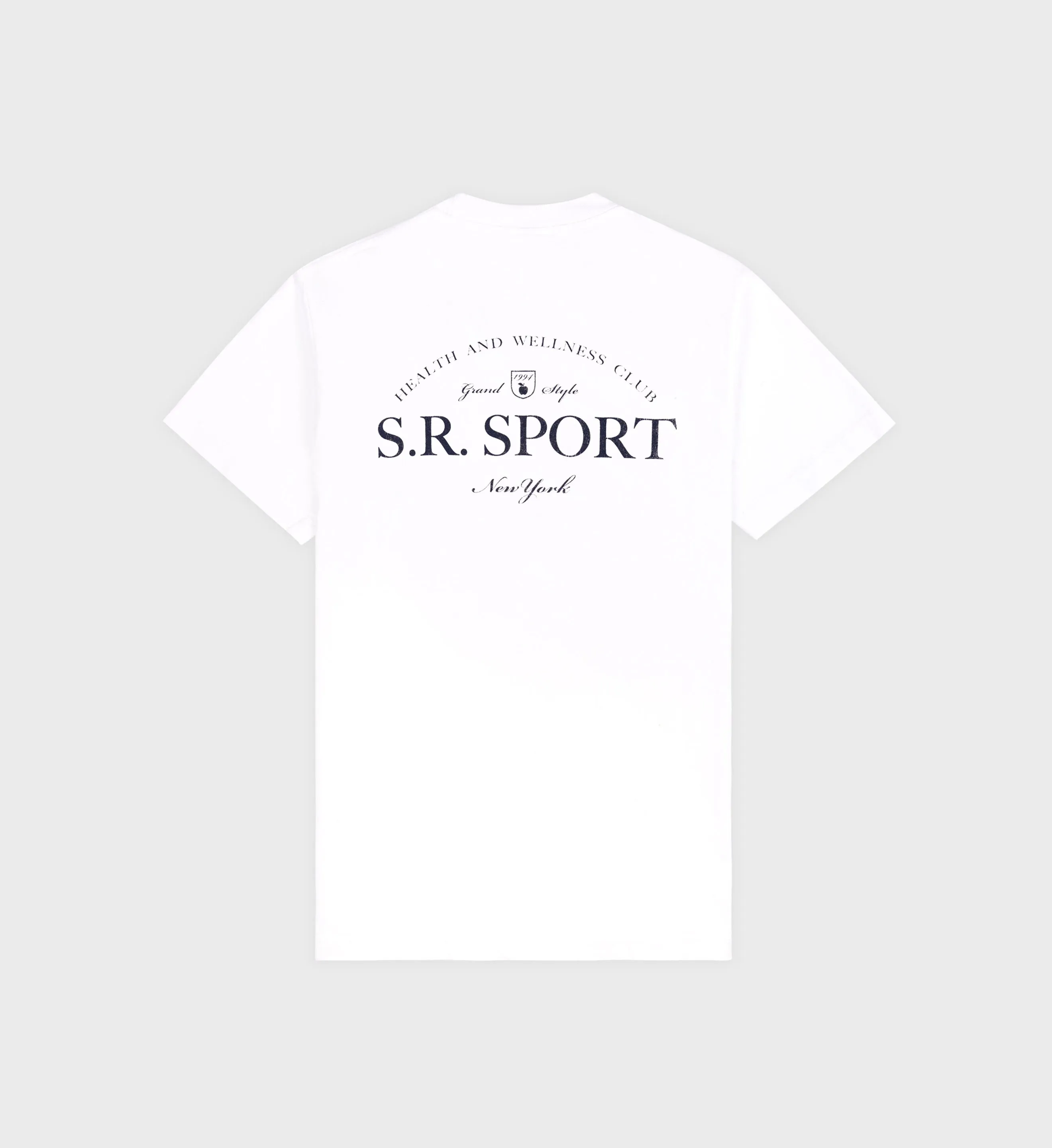 Wimbledon T-Shirt - White/Navy