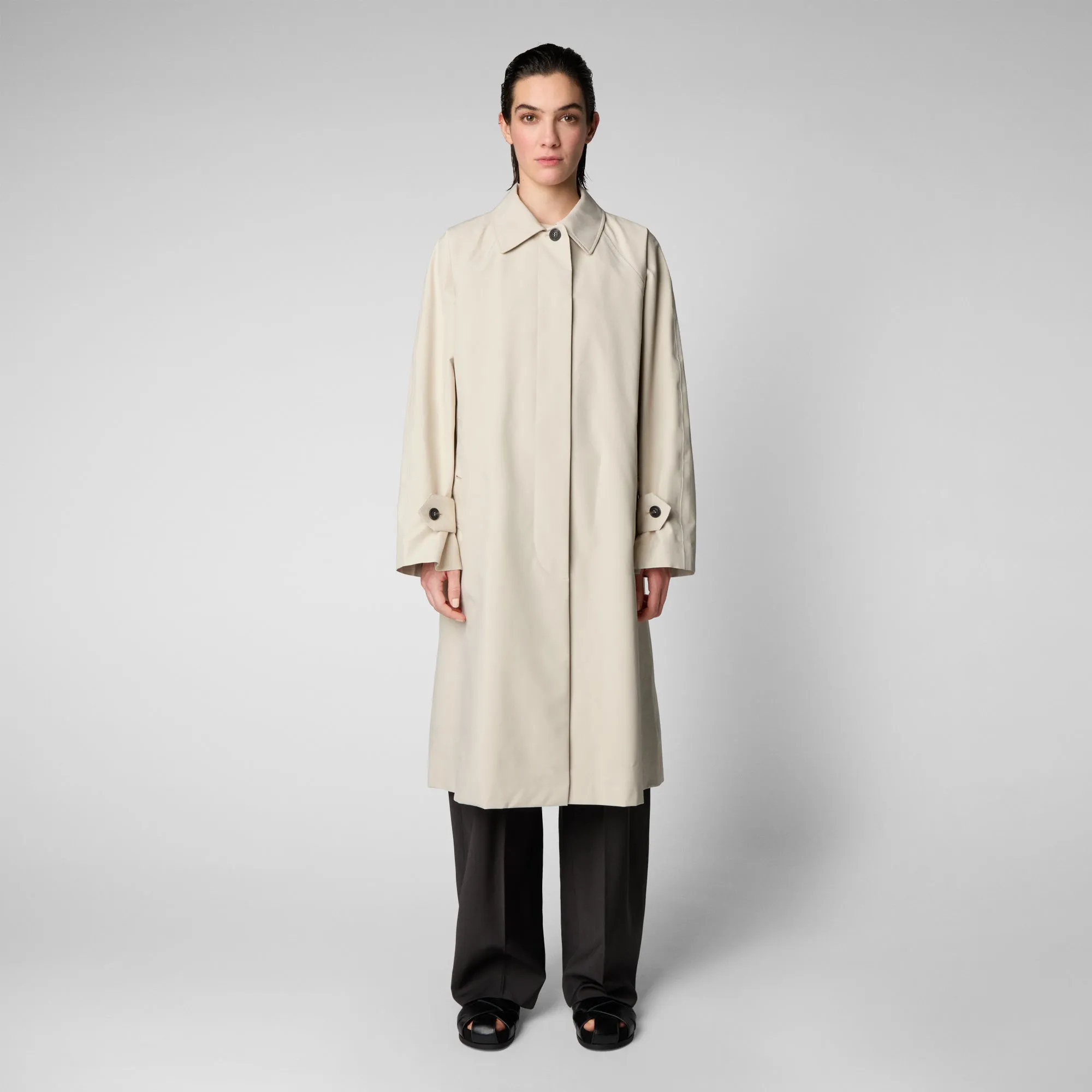 Woman's raincoat Zola in shore beige